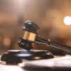 Gavel on podium