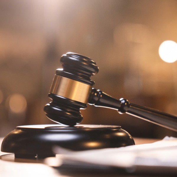 Gavel on podium