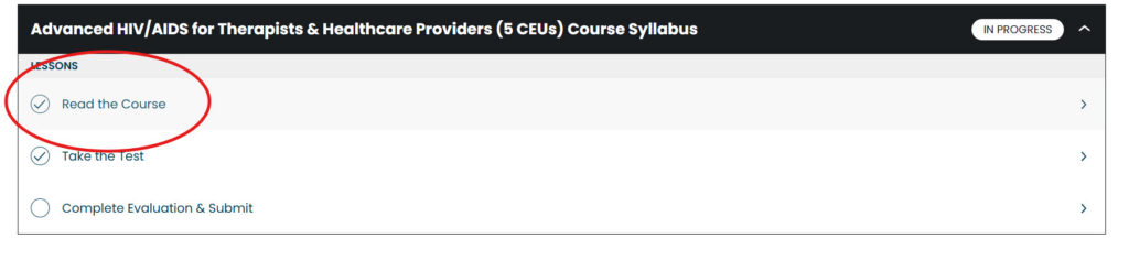 Read The Course screenshot