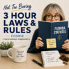 Not Too Boring 3 Hour Laws and Rules of the Board Review (3 CEUs)
